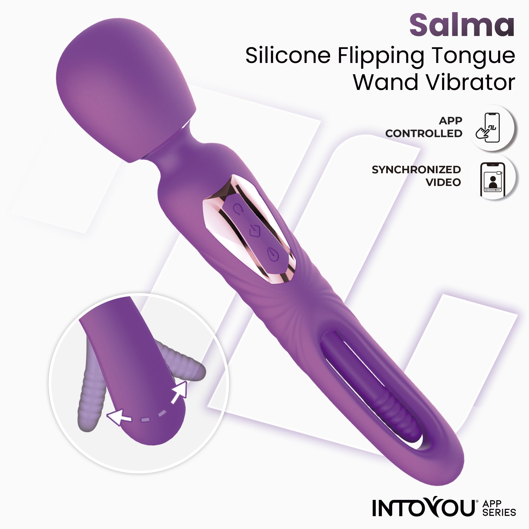 INTOYOU APP SERIES Salma Massager with Flipping Tongue and Vibration with App