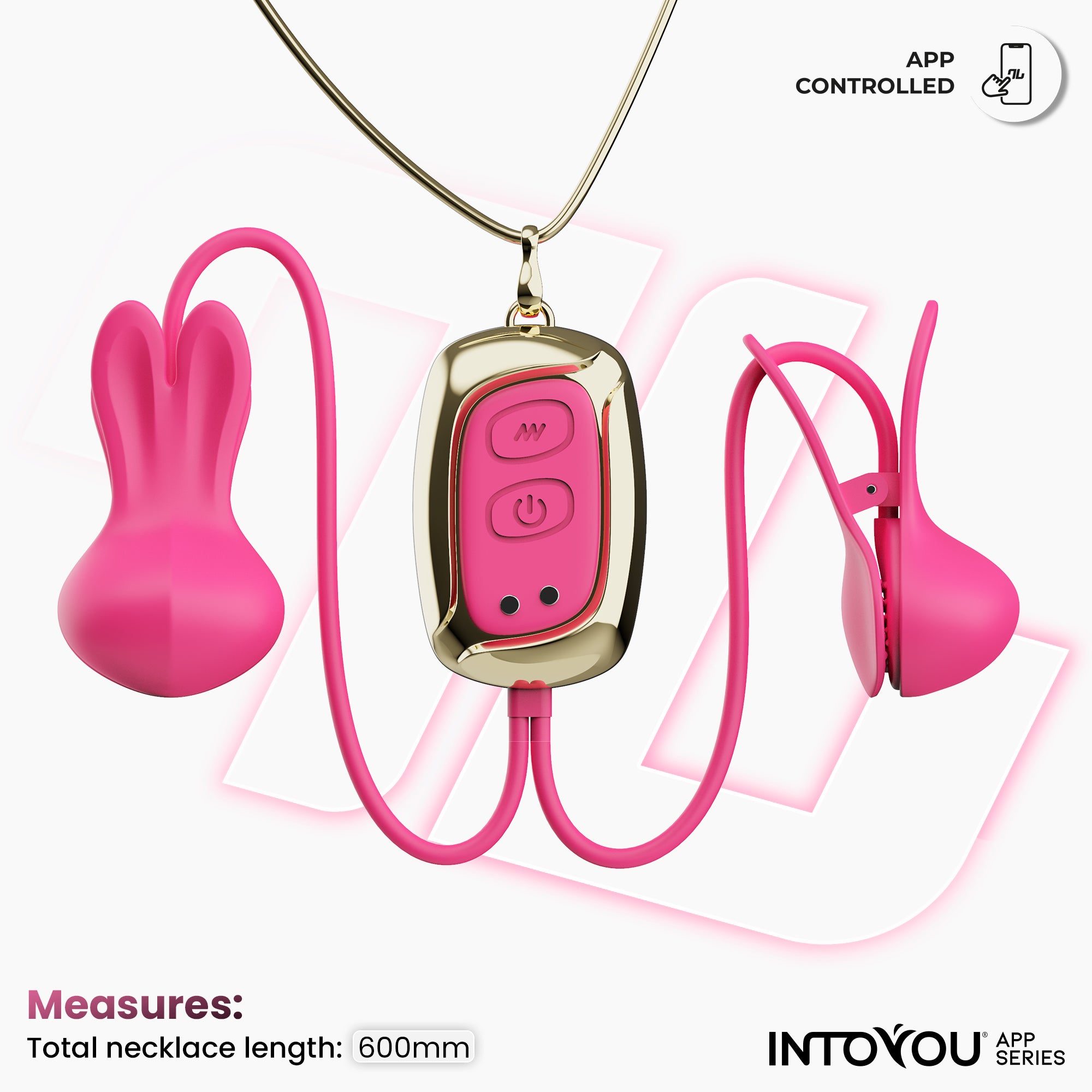 Tickly Pinces à Tétons avec Vibrations, Contrôle et Collier via l'App