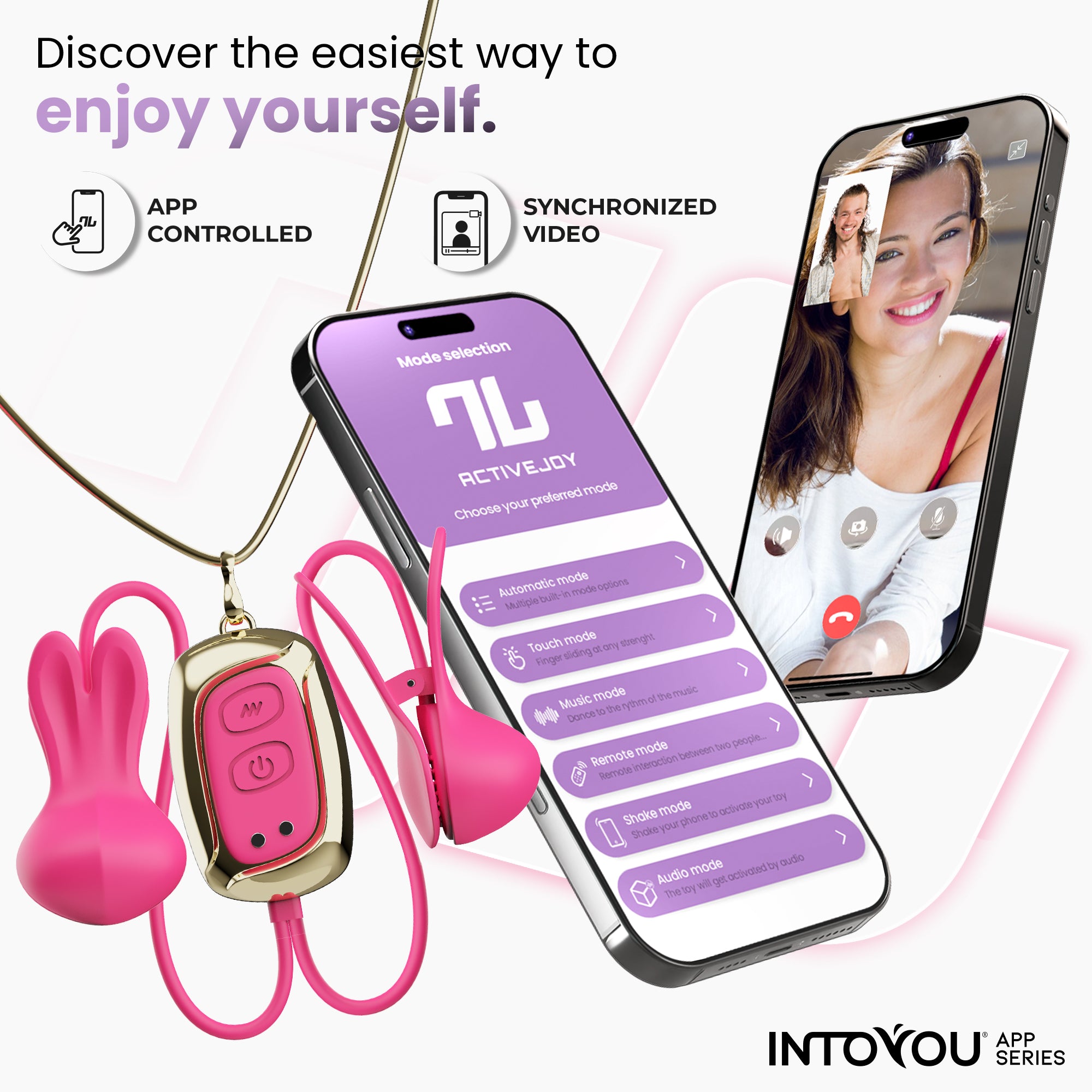 Tickly Pinces à Tétons avec Vibrations, Contrôle et Collier via l'App