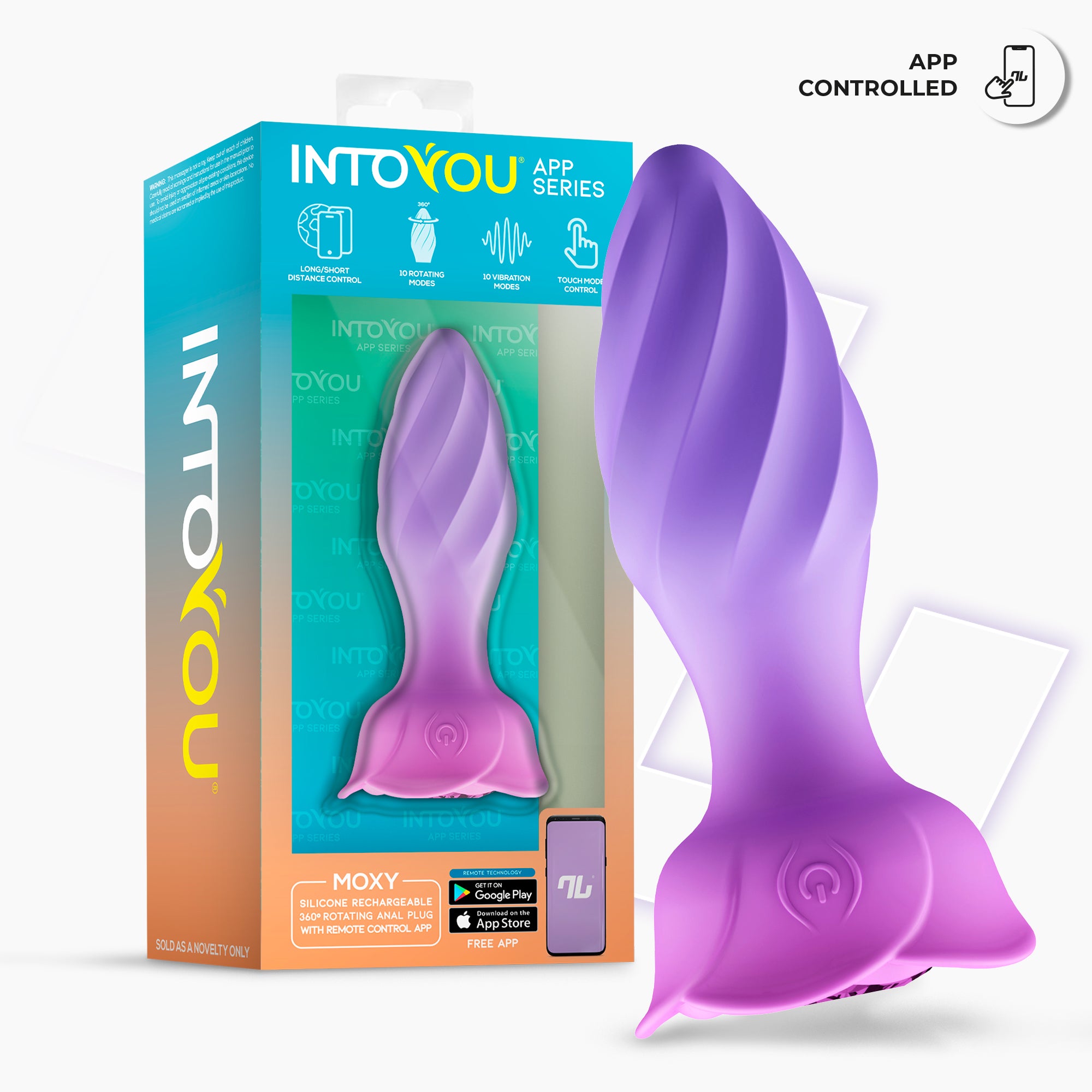 Moxy Plug Anal con Rotación 360º con App