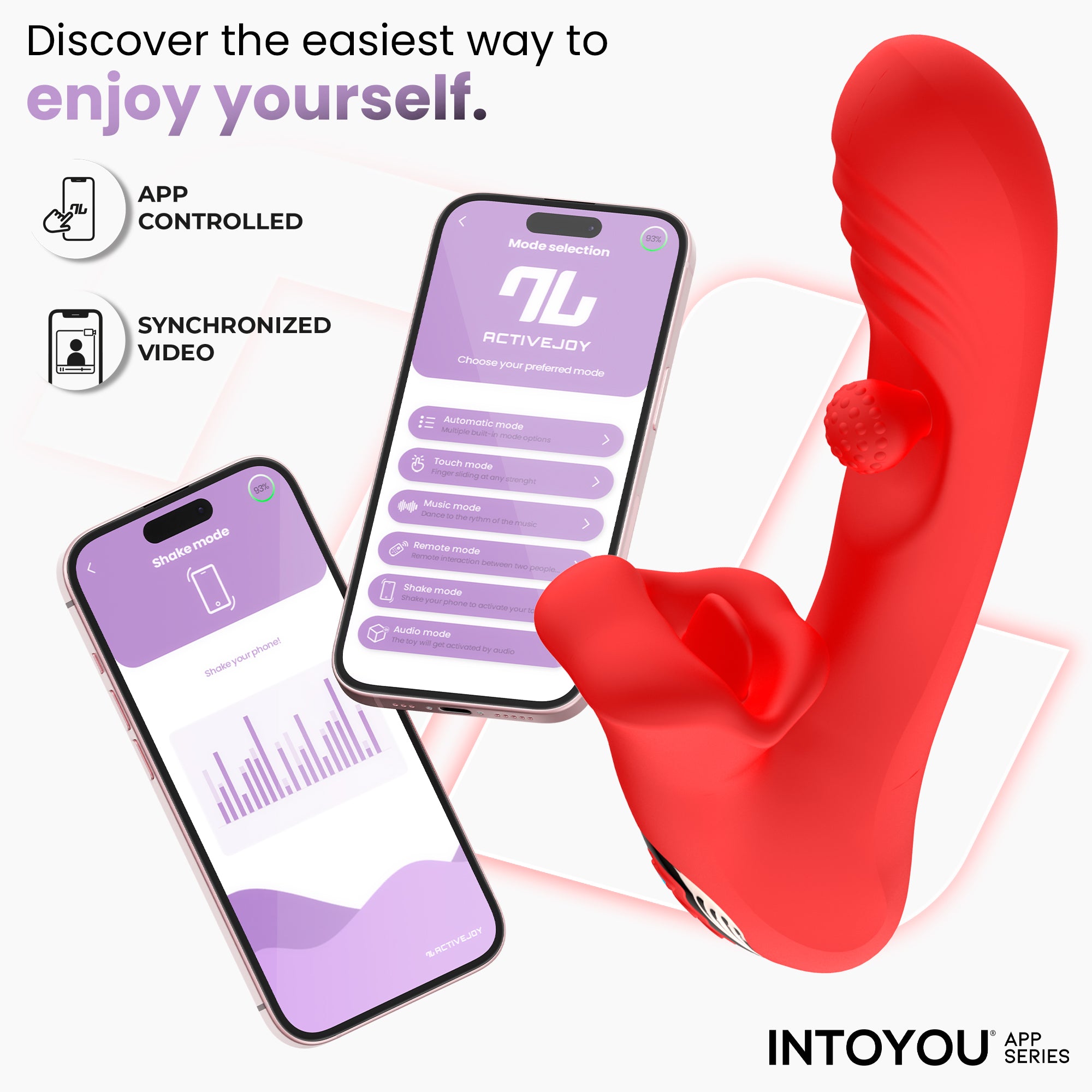 Franky Vibrador con Biting y Bola Rotativa con APP