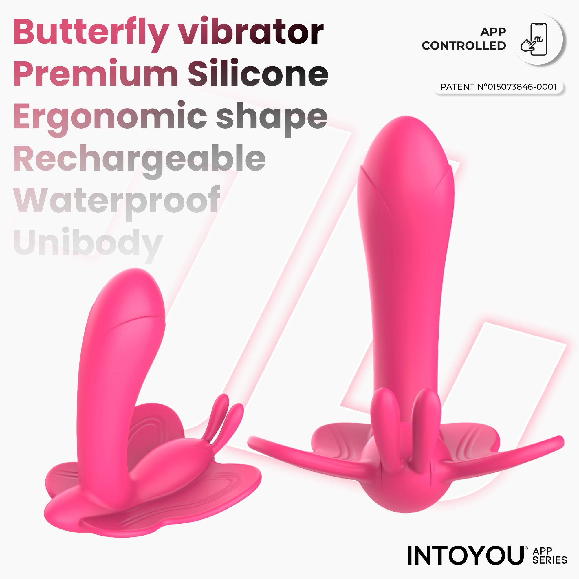 Wingy Estimulador Mariposa con APP Rosa melocotón