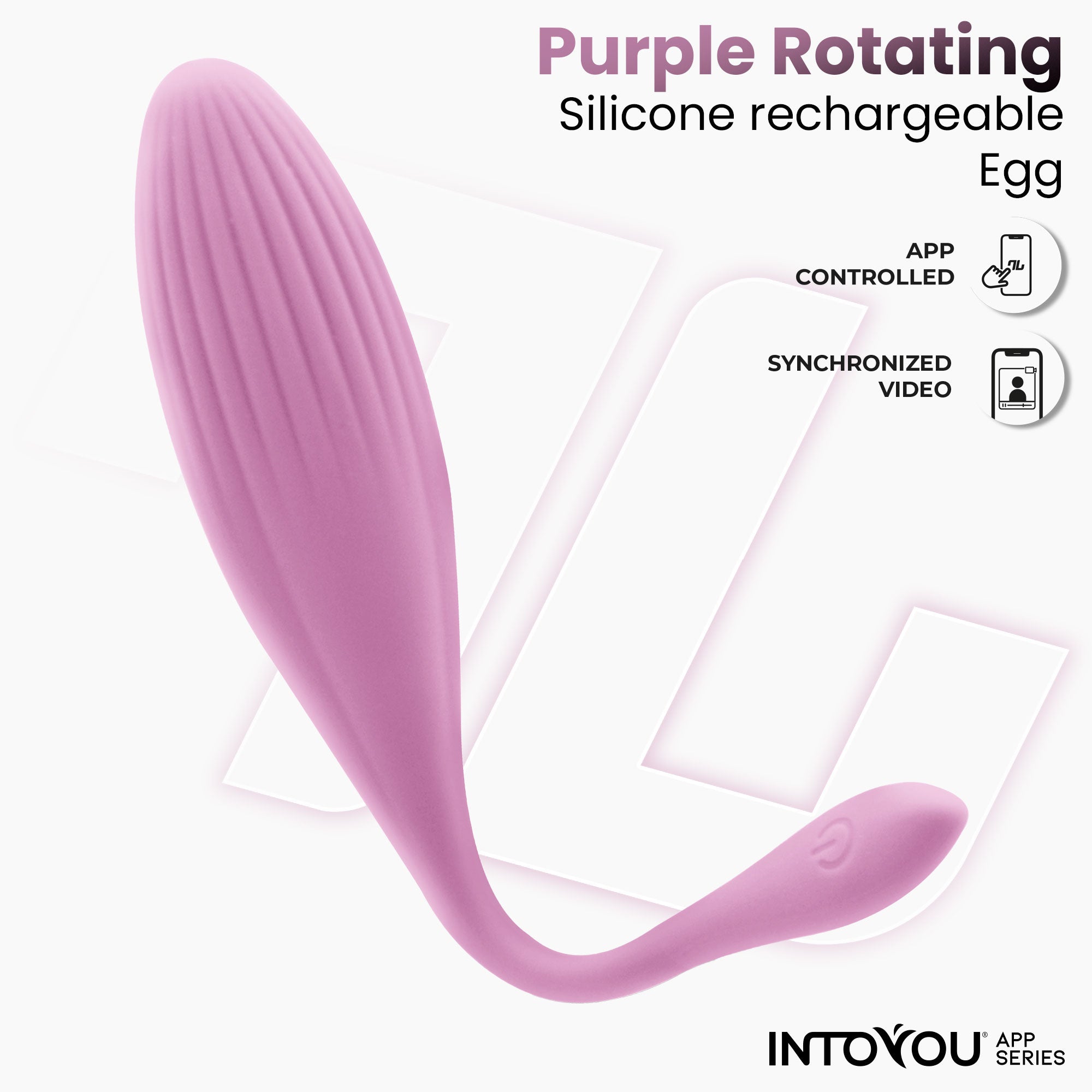 INTOYOU APP SERIES Vibrating Egg with Internal Balls with Rotation and USB APP