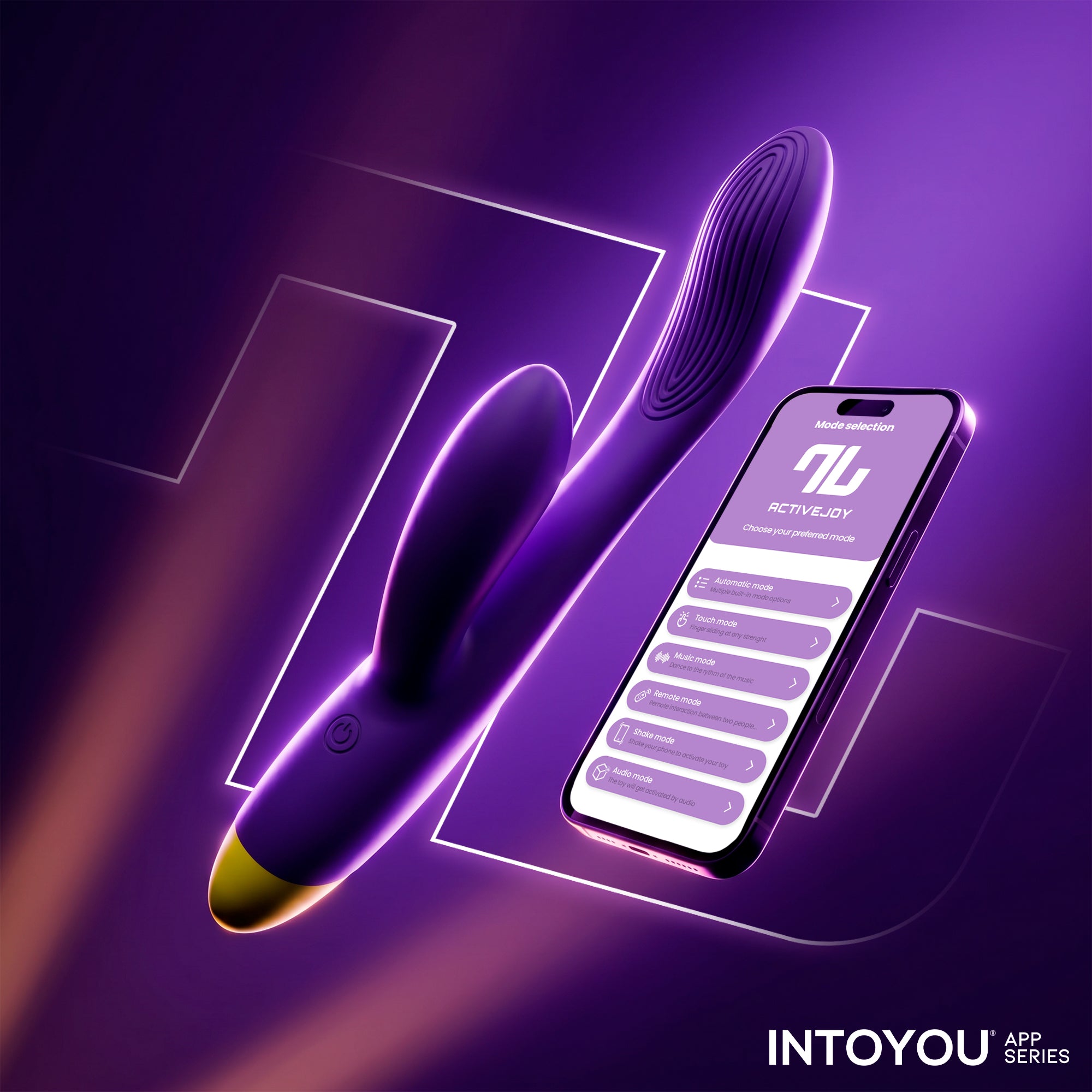 Lyra Rabbit Vibrator with App Control · Purple