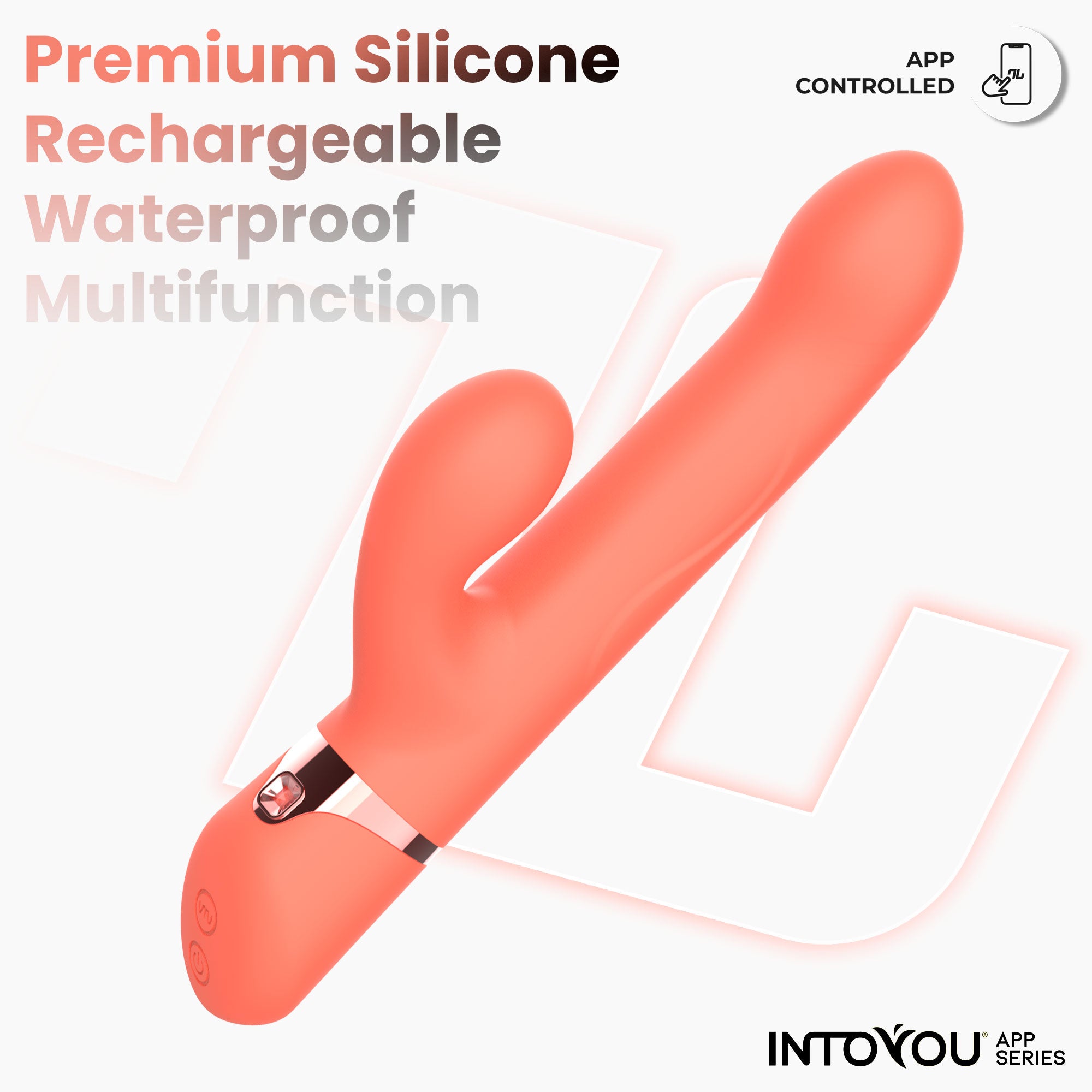 INTOYOU APP SERIES Mindy Vibrator with Ball Ring, Up and Down, Finger and Pulsation with APP