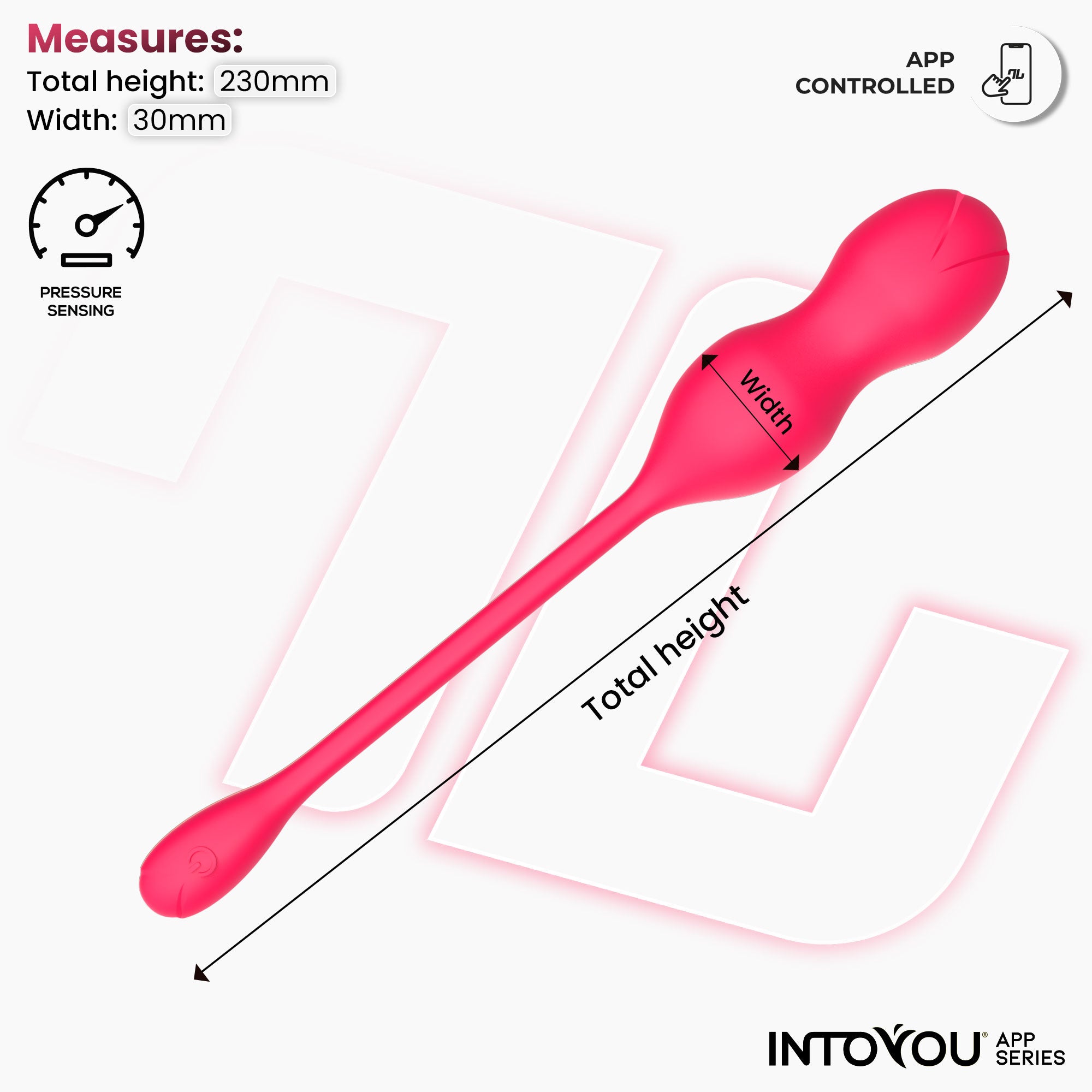 INTOYOU APP SERIES Kyra Pelvic Floor Trainer with Pressure Sensor and App
