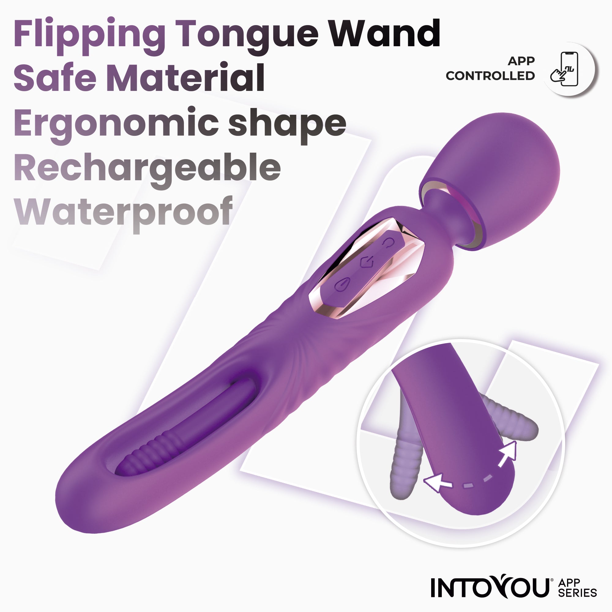 INTOYOU APP SERIES Salma Massager with Flipping Tongue and Vibration with App