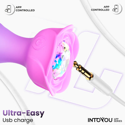 INTOYOU APP SERIES Moxy Anal Plug with 360° Rotation with App