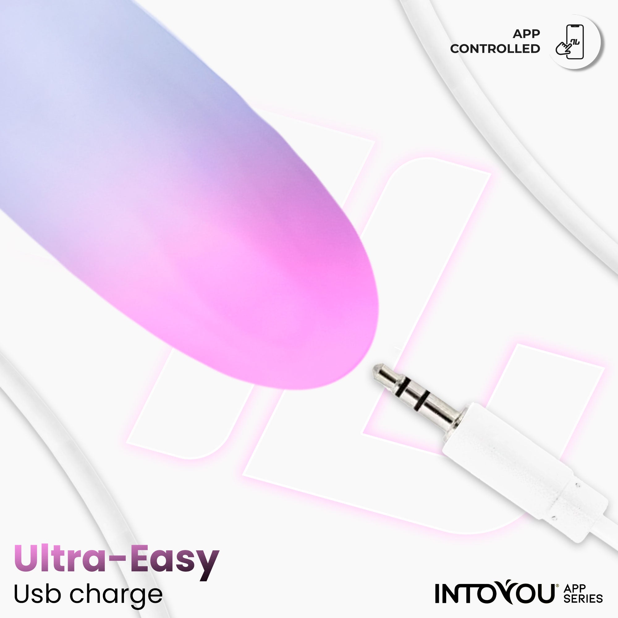Huevo Silicona Doble Capa con APP Rosa/Azul