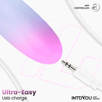 Huevo Silicona Doble Capa con APP Rosa/Azul