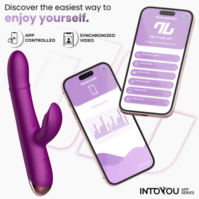 INTOYOU APP SERIES Sendel Vibrator with Internal Ball Ring Up and Down and Pulsation with App