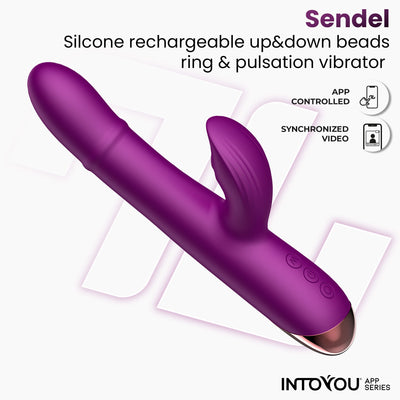 INTOYOU APP SERIES Sendel Vibrator with Internal Ball Ring Up and Down and Pulsation with App