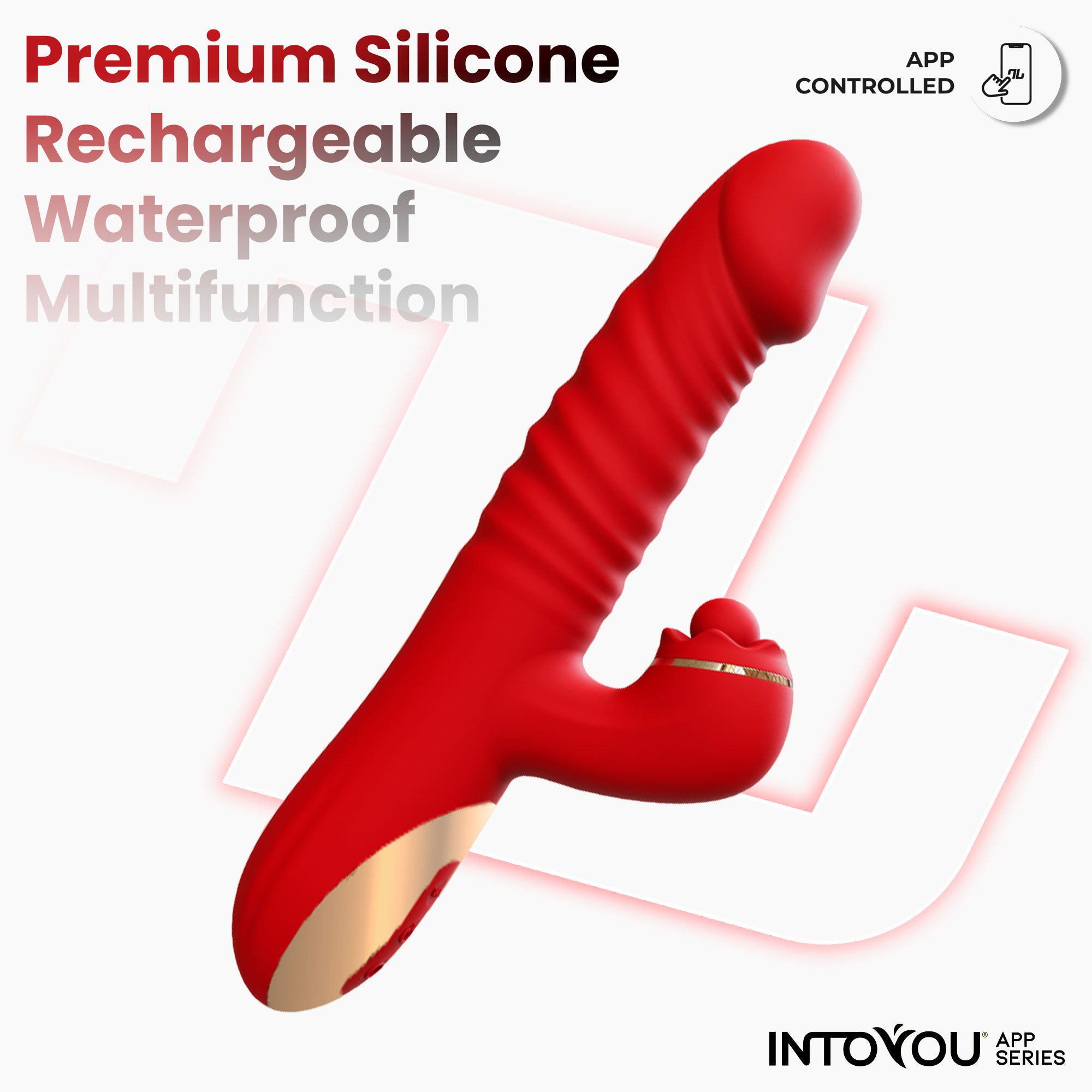 Ascen Vibrador con Thrusting y Waving y APP USB Magnético