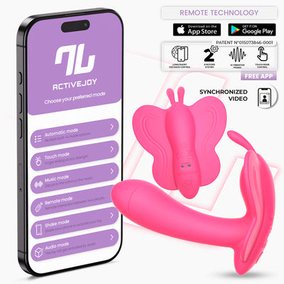 Wingy Estimulador Mariposa con APP Rosa melocotón