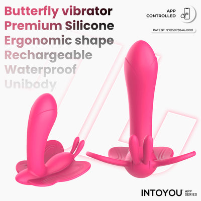 Wingy Estimulador Mariposa con APP Rosa melocotón