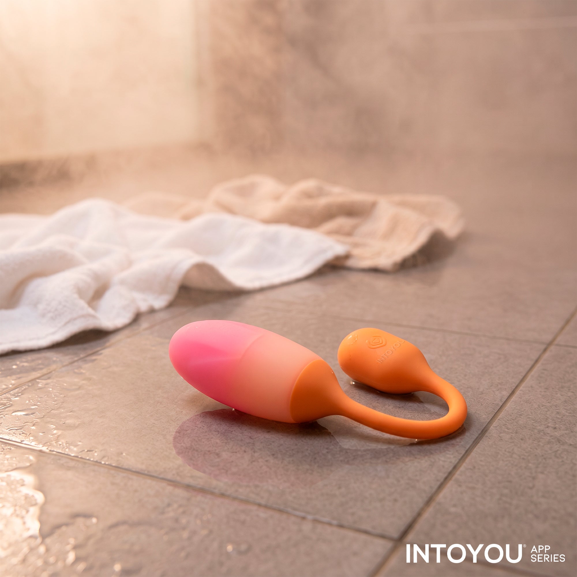 NexEgg Huevo Vibrador Silicona Doble Capa App Naranja/Rosa