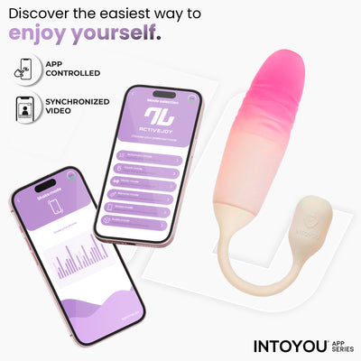 NexEgg Motion Huevo Vibrador con Thrusting App Beige/Rosa