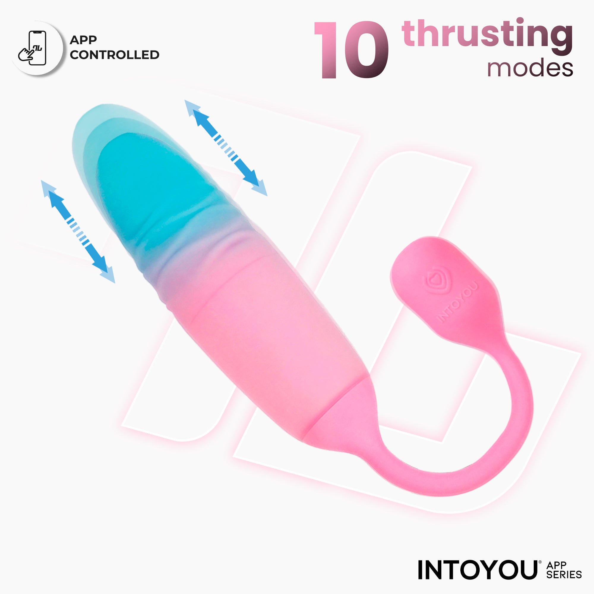 NexEgg Motion Huevo Vibrador con Thrusting App Rosa/Turquesa