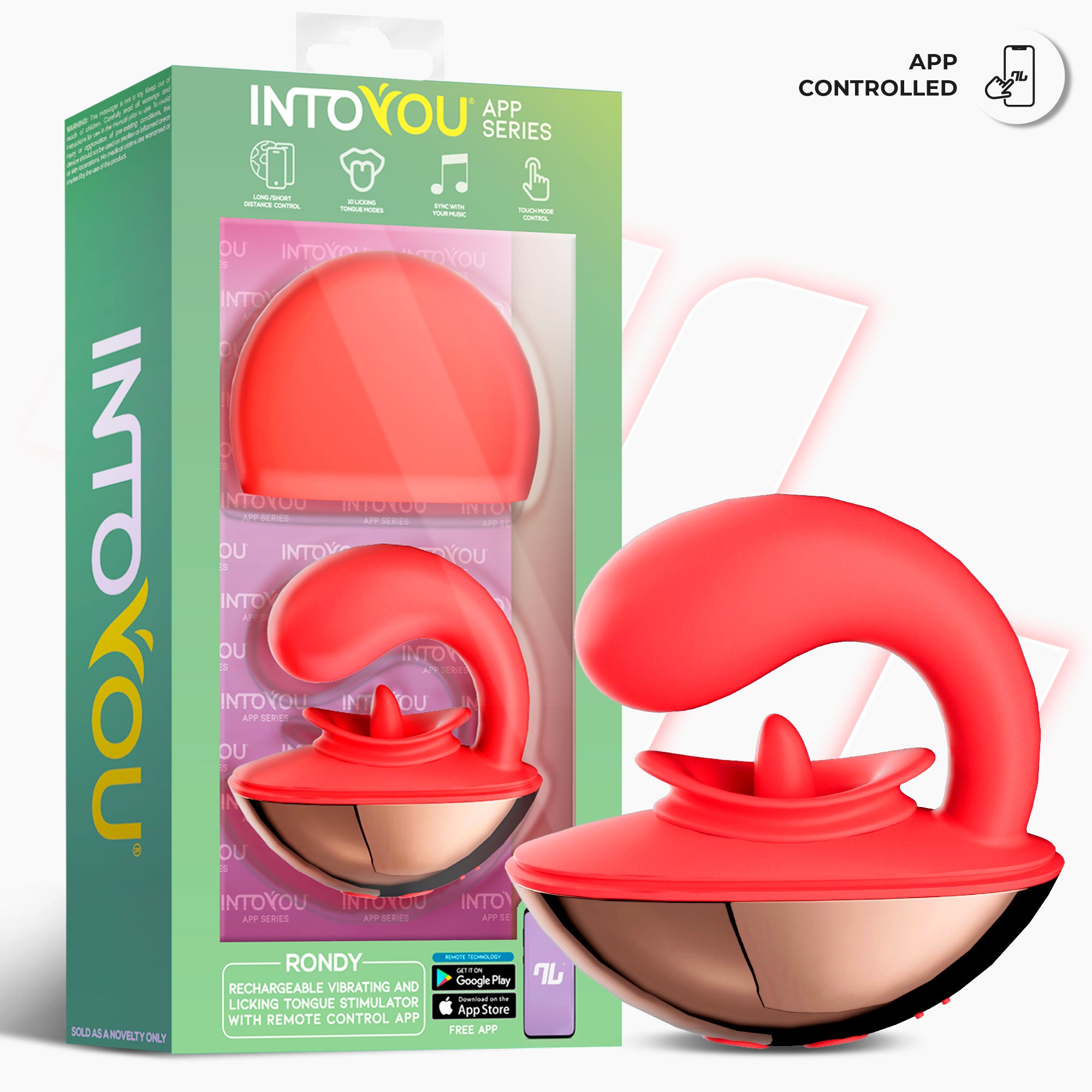 Rondy Estimulador con Vibración y Lengua con App