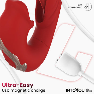 INTOYOU APP SERIES Mouty Vibrator with Nibbling and Flipping Function and App