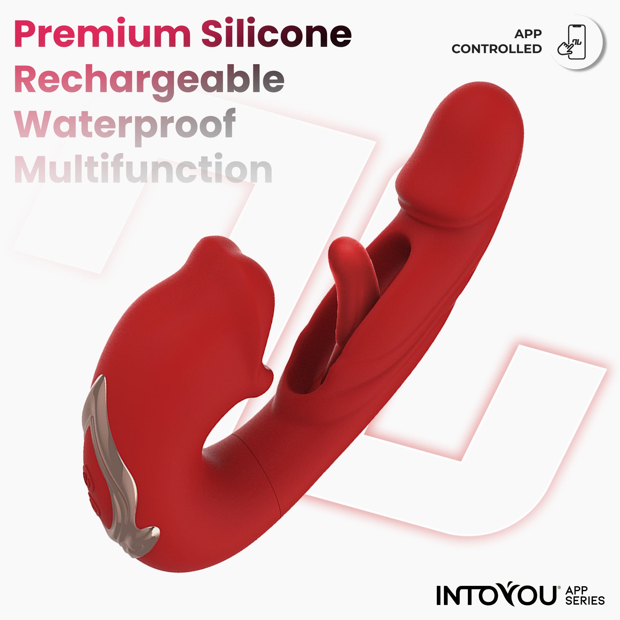 INTOYOU APP SERIES Mouty Vibrator with Nibbling and Flipping Function and App