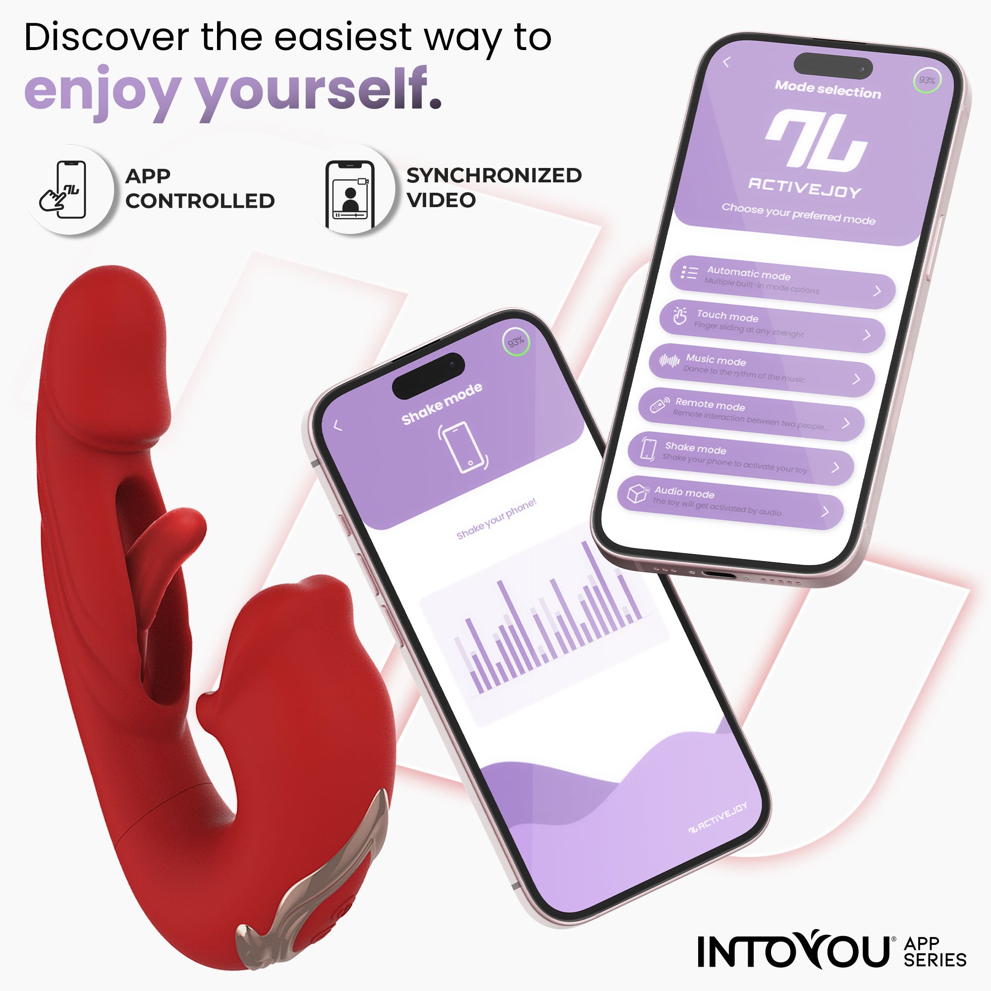INTOYOU APP SERIES Mouty Vibrator with Nibbling and Flipping Function and App