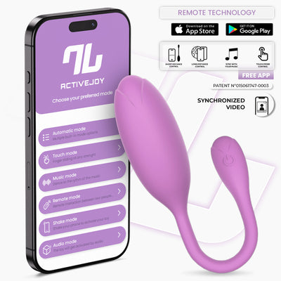 INTOYOU APP SERIES Logan Vibrating Egg with APP Silicone Unibody Purple