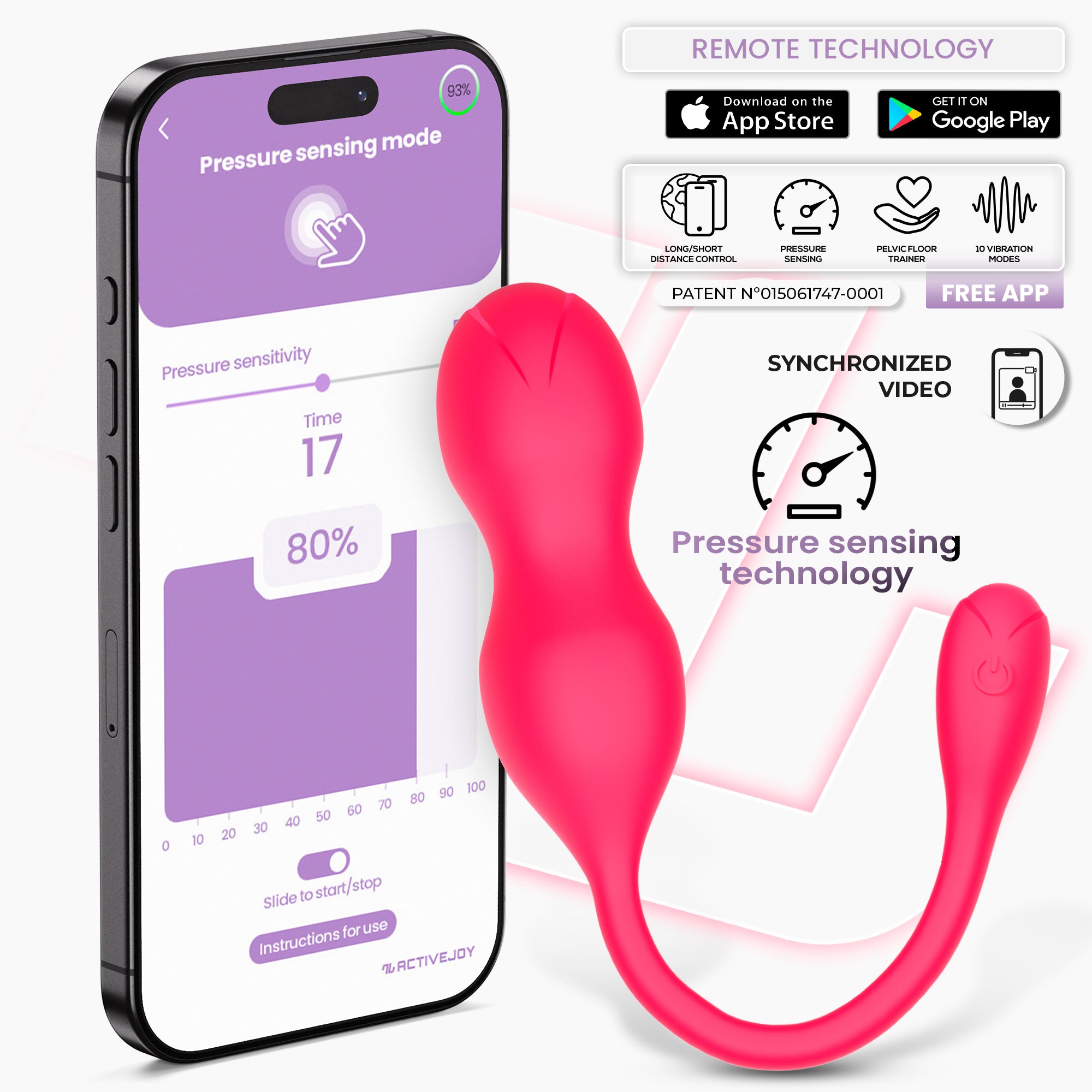 INTOYOU APP SERIES Kyra Pelvic Floor Trainer with Pressure Sensor and App
