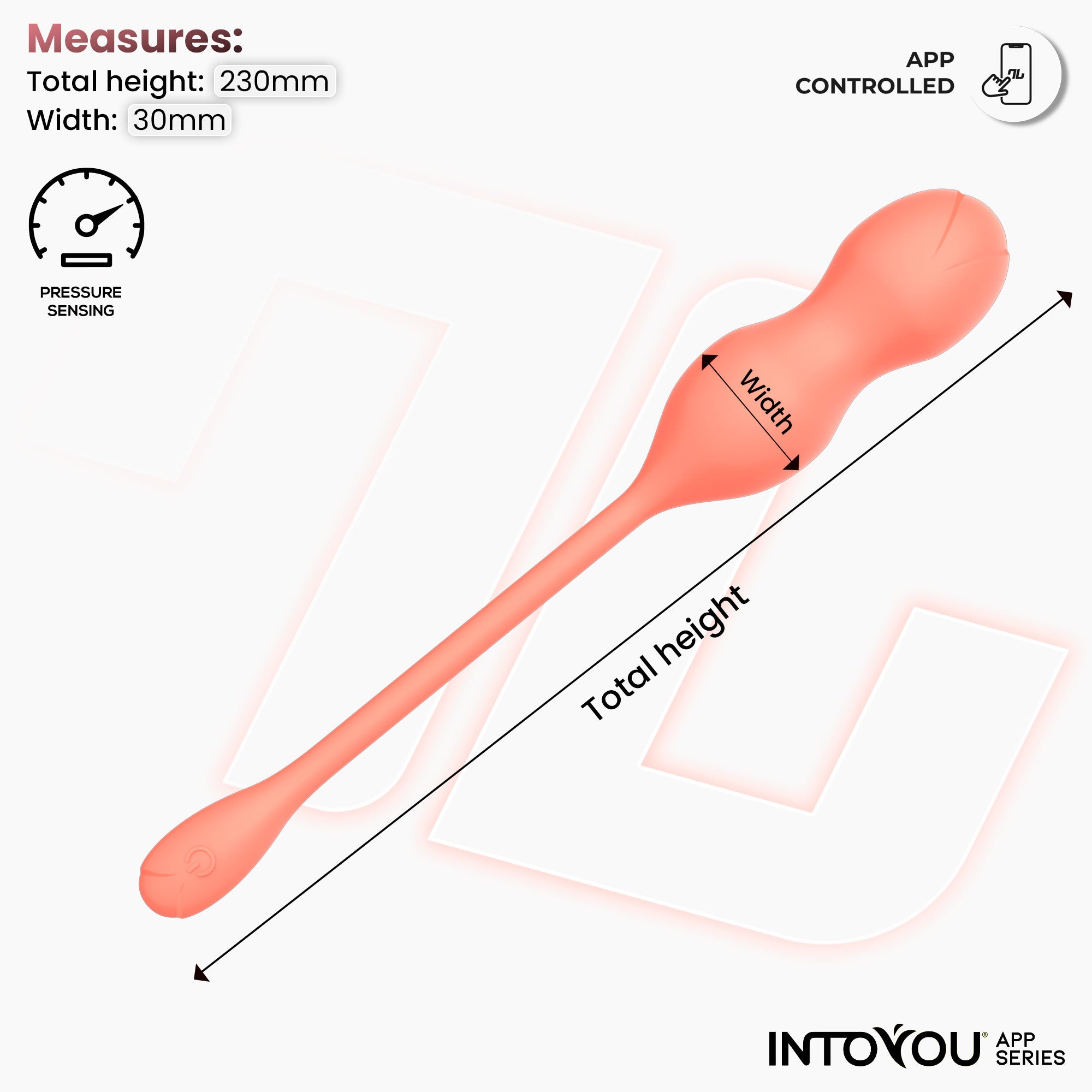 INTOYOU APP SERIES Kyra Pelvic Floor Trainer with Pressure Sensor and APP