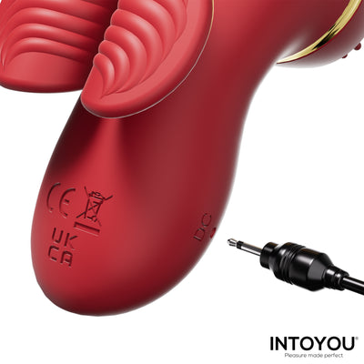Beeny Estimulador con 4 Cabezales, Succión, Tapping, Tickling y Licking